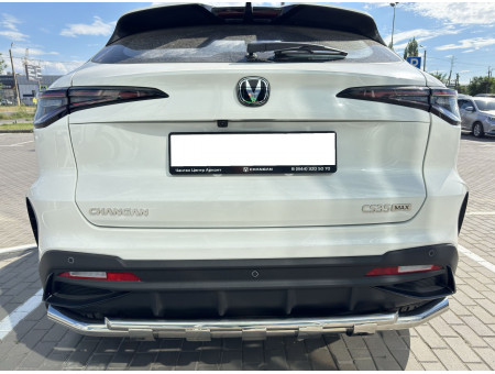 Защита заднего бампера двойная с перемычками d60/42 Changan CS35 Max