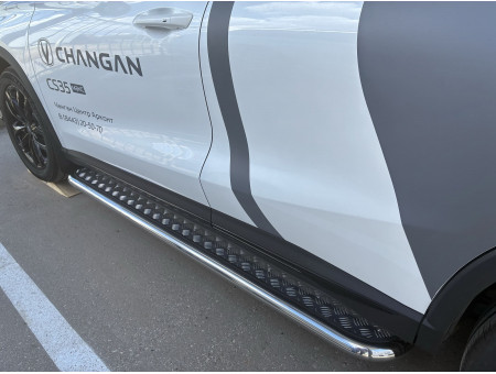 Пороги с накладным листом d53 Changan CS35 Max