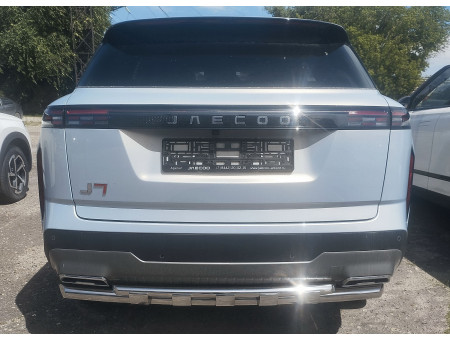 Защита заднего бампера двойная с перемычками d60/42 Jaecoo J7 JCO.J7.23.25