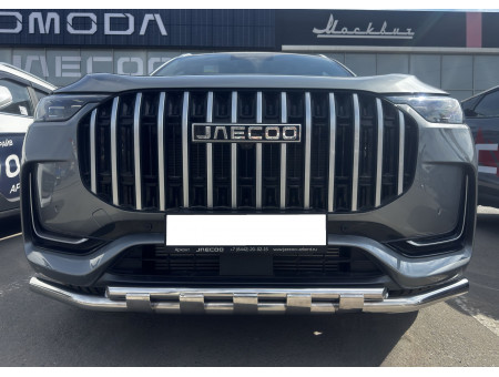 Защита переднего бампера двойная с перемычками d60/42