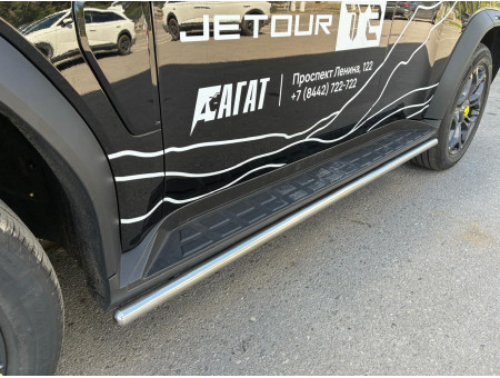 Защита штатного порога труба d42