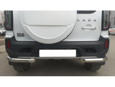 Защита заднего бампера угловая d60 Lada Niva Travel