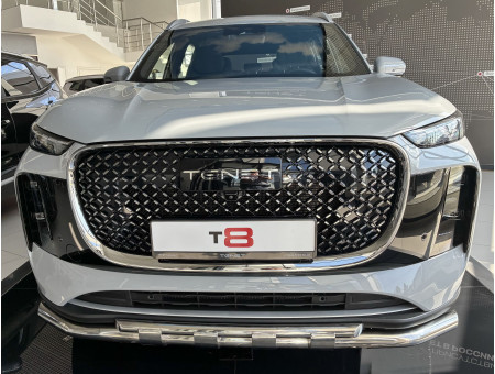 Защита переднего бампера двойная с перемычками d60/42 TEN.T8.25.75 Tenet T8 Защита переднего бампера двойная с перемычками d60/42 TEN.T8.25.75 Tenet T8