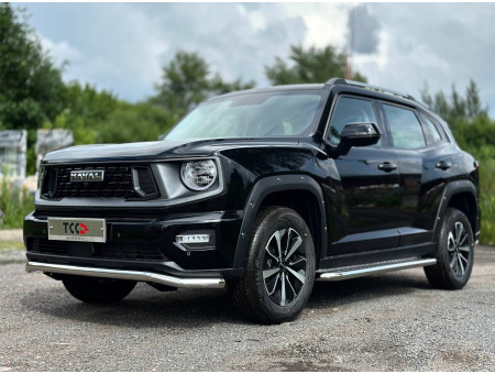 Пороги с площадкой (нерж. лист) 60.3 мм Haval H7
